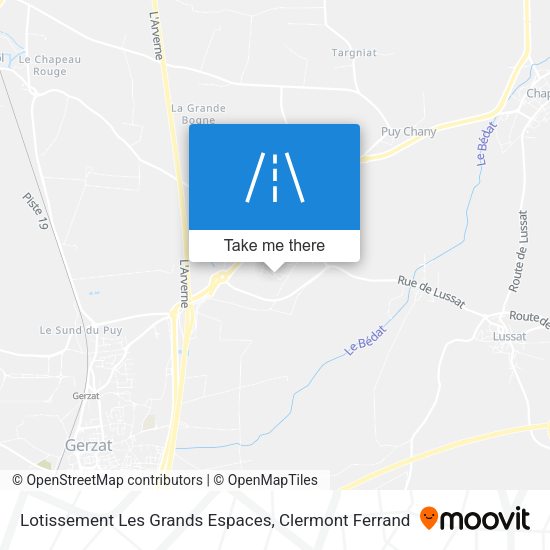 Lotissement Les Grands Espaces map