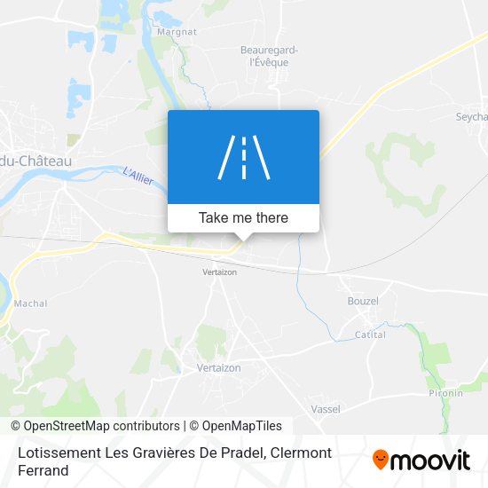 Lotissement Les Gravières De Pradel map