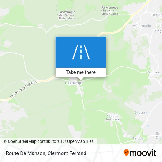 Route De Manson map