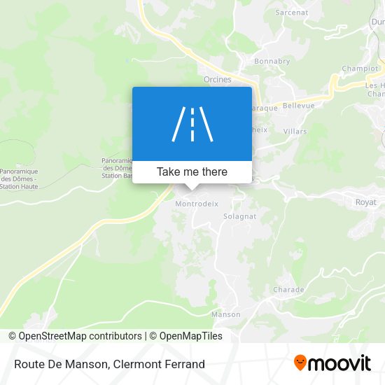 Route De Manson map