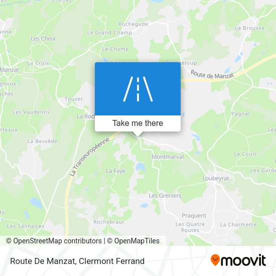 Route De Manzat map