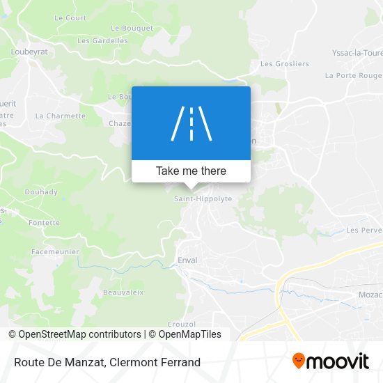 Route De Manzat map
