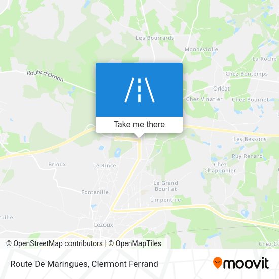 Route De Maringues map