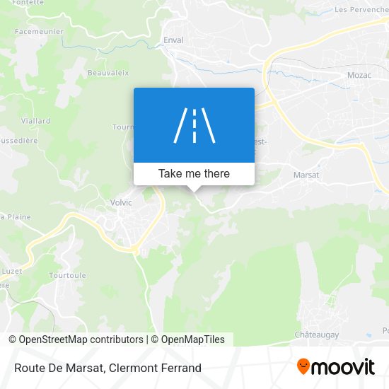 Route De Marsat map