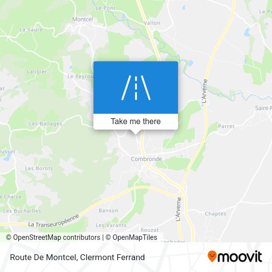 Route De Montcel map