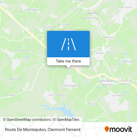 Route De Monteipdon map