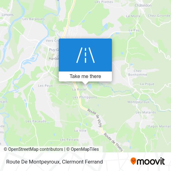 Route De Montpeyroux map