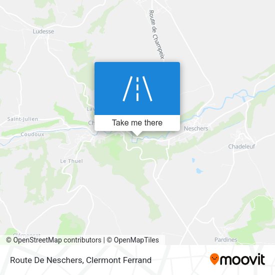 Route De Neschers map