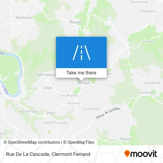 Rue De La Cascade map