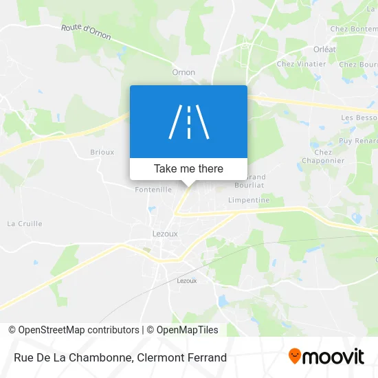 Rue De La Chambonne map