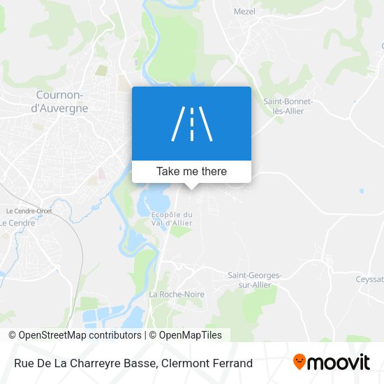 Rue De La Charreyre Basse map