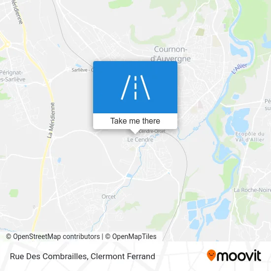 Rue Des Combrailles map