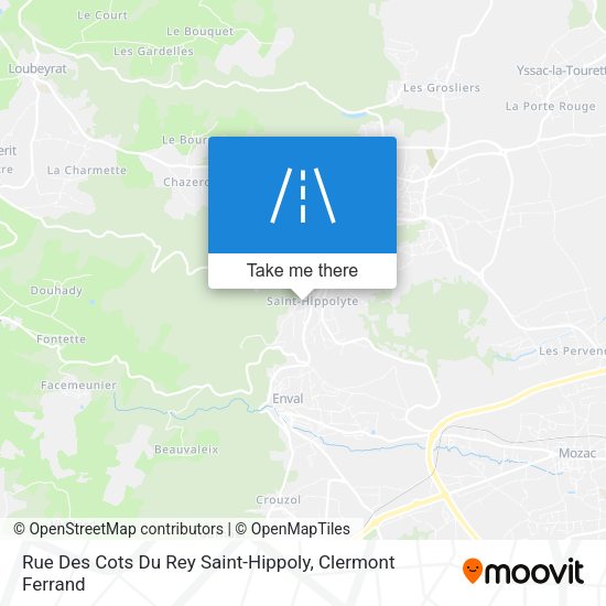 Rue Des Cots Du Rey Saint-Hippoly map