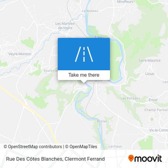 Rue Des Côtes Blanches map
