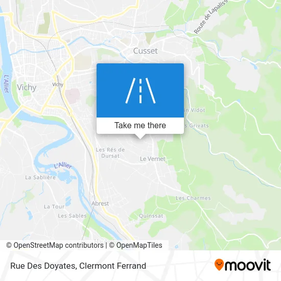 Rue Des Doyates map