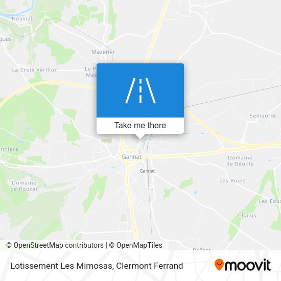Lotissement Les Mimosas map