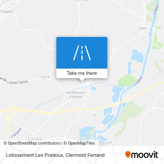 Lotissement Les Pradoux map