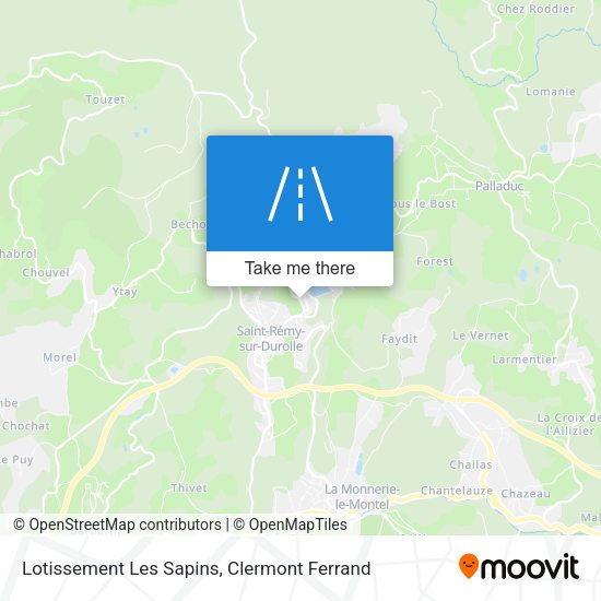 Lotissement Les Sapins map