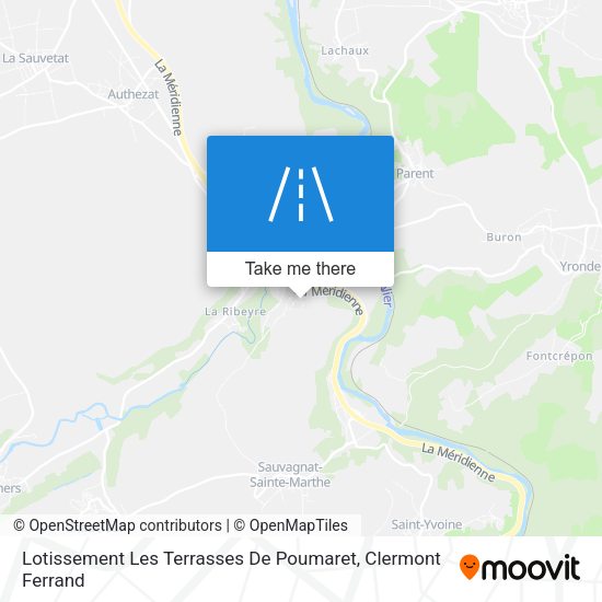 Lotissement Les Terrasses De Poumaret map
