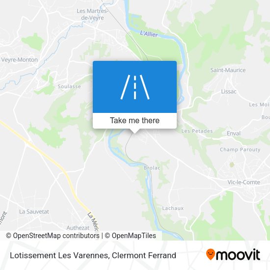 Lotissement Les Varennes map