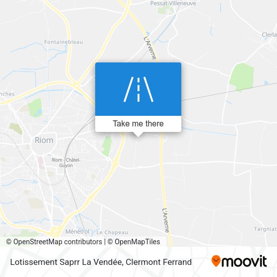 Lotissement Saprr La Vendée map