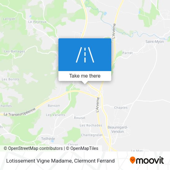 Lotissement Vigne Madame map