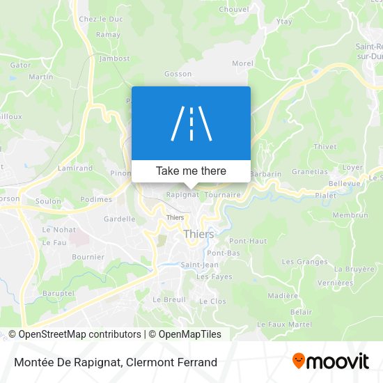 Montée De Rapignat map