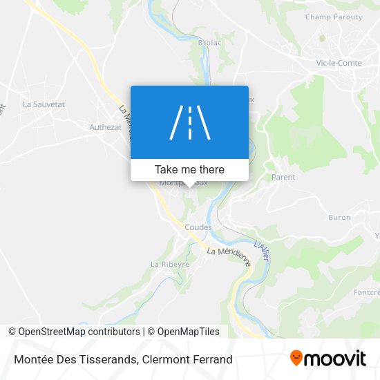 Montée Des Tisserands map