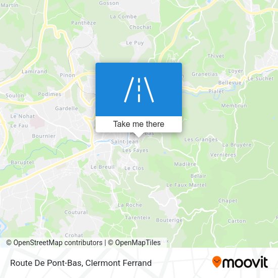 Route De Pont-Bas map
