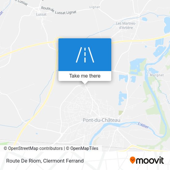 Route De Riom map