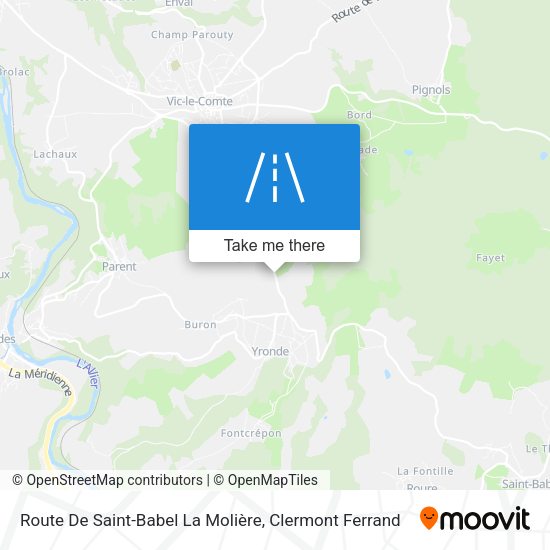 Route De Saint-Babel La Molière map