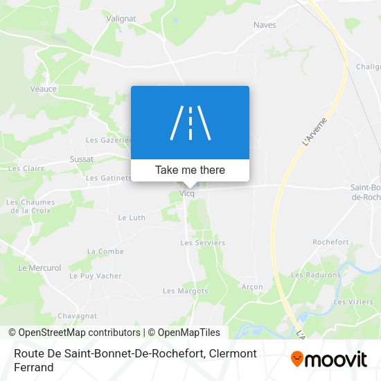 Route De Saint-Bonnet-De-Rochefort map
