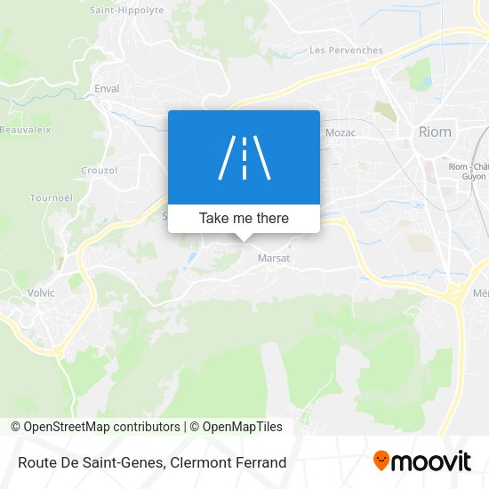 Route De Saint-Genes map