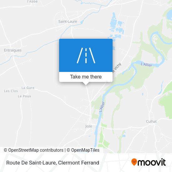 Route De Saint-Laure map