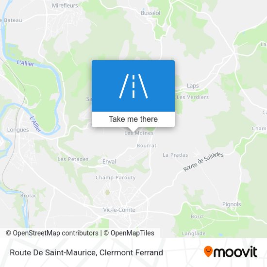 Route De Saint-Maurice map
