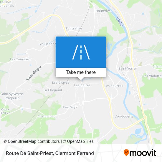 Route De Saint-Priest map