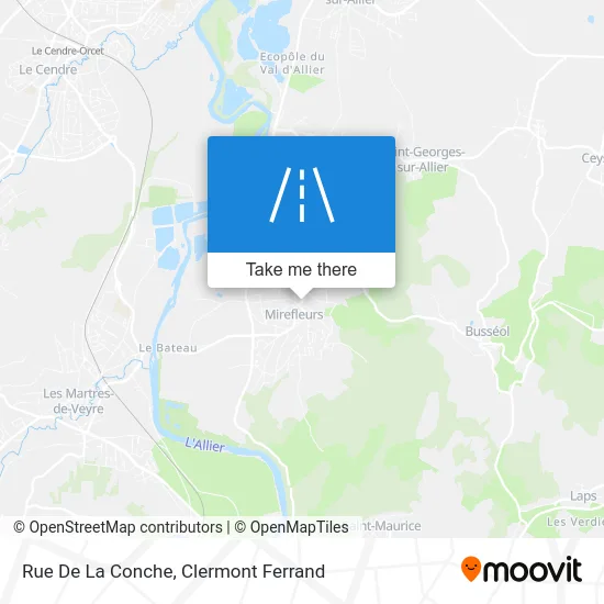 Rue De La Conche map