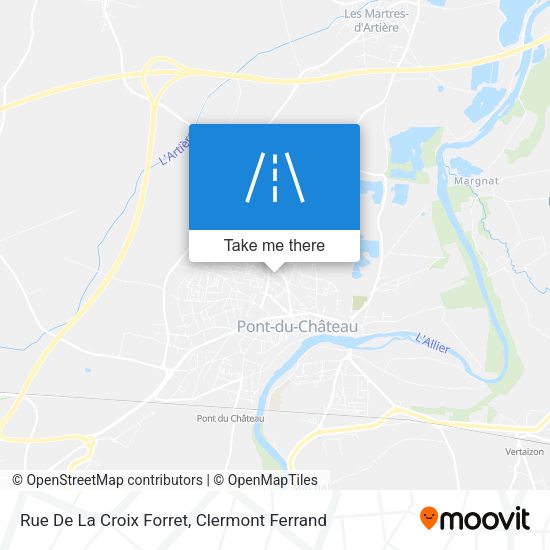 Rue De La Croix Forret map