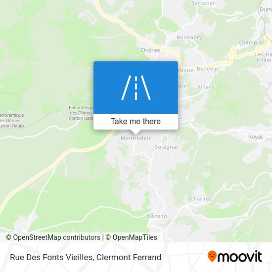 Rue Des Fonts Vieilles map