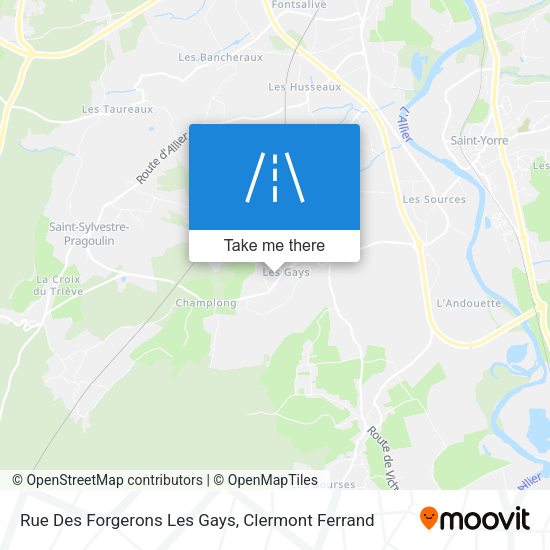 Rue Des Forgerons Les Gays map