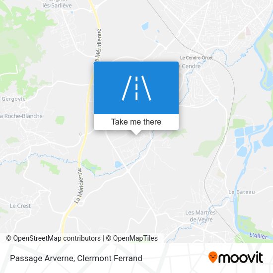 Passage Arverne map