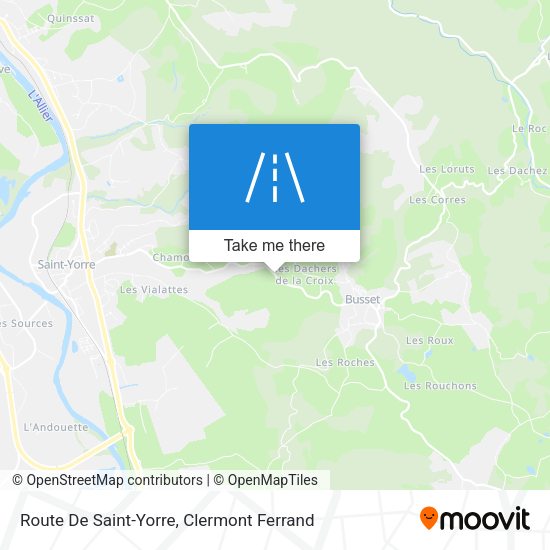 Route De Saint-Yorre map