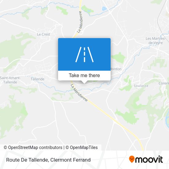 Route De Tallende map