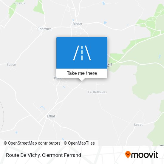 Route De Vichy map