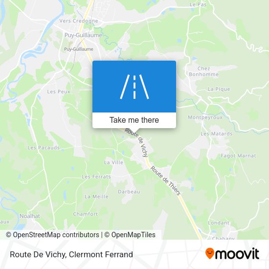 Route De Vichy map