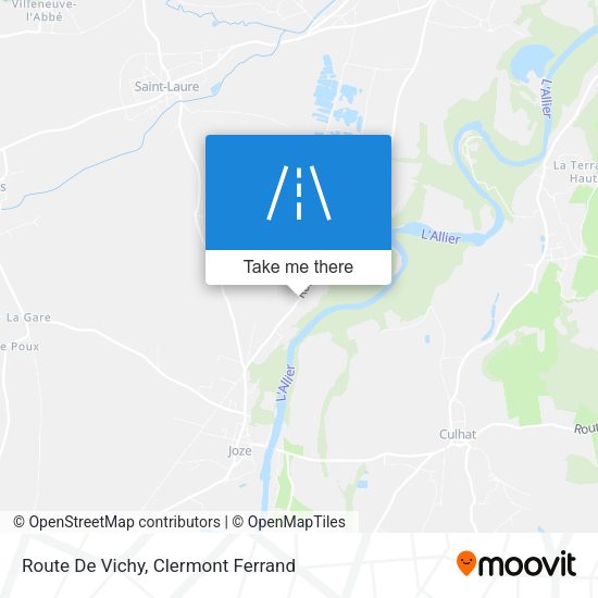 Route De Vichy map