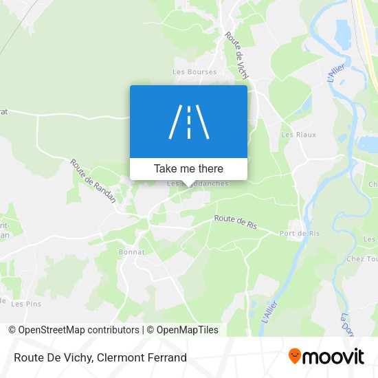 Route De Vichy map