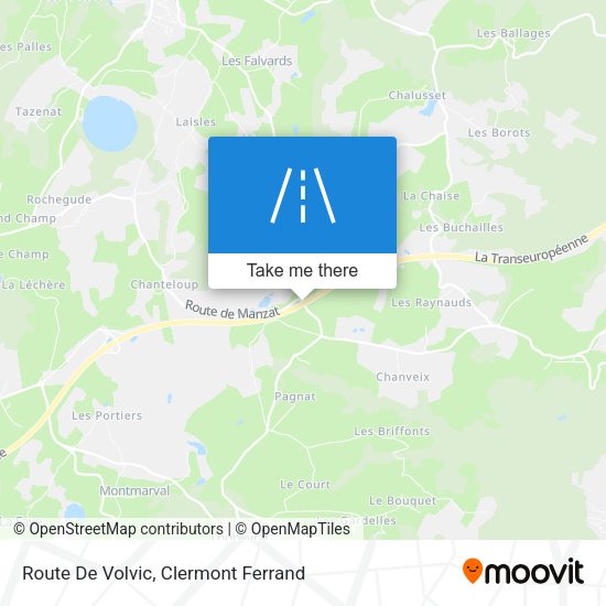 Route De Volvic map