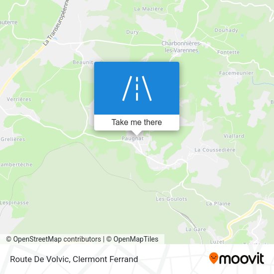 Route De Volvic map