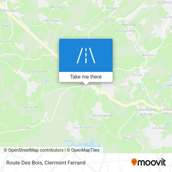 Route Des Bois map